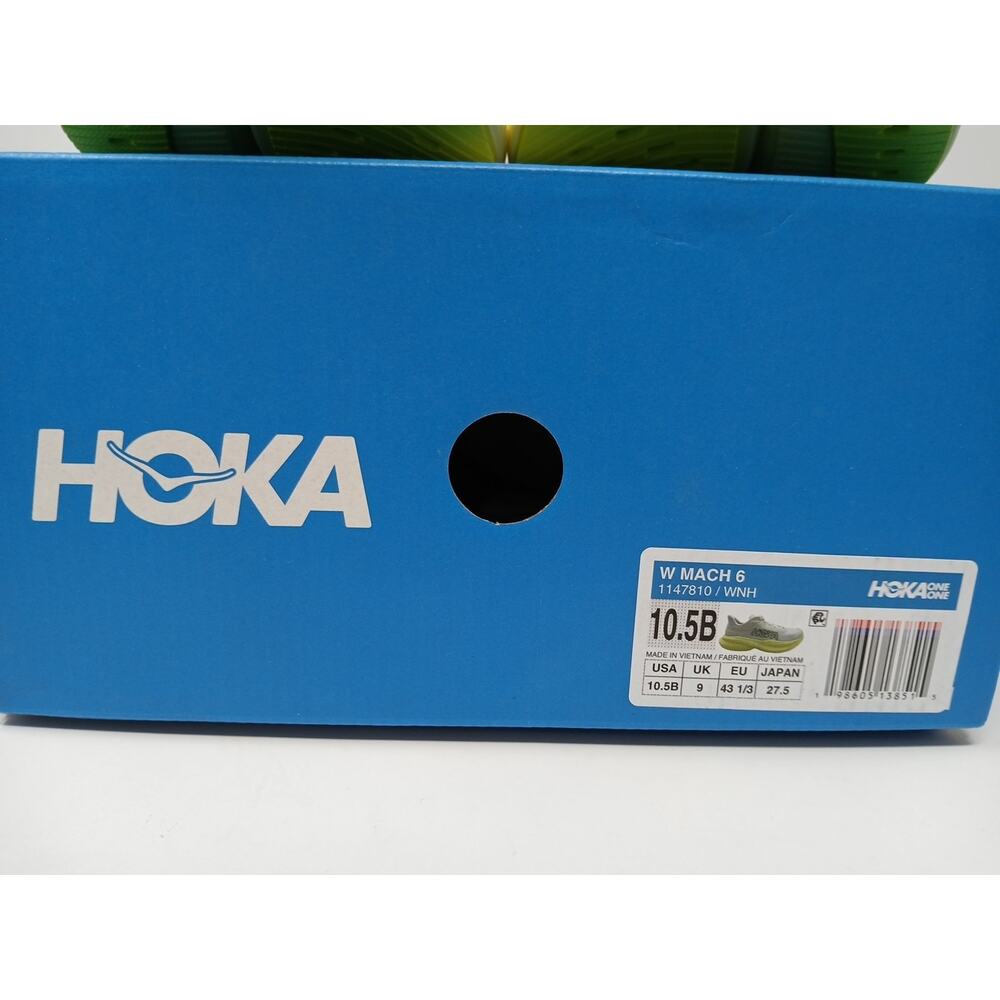 HOKA Mach 6 in the White Neon Hoka Citrus Women’s US Size 10.B New 1147810/WNH - Picture 16 of 16